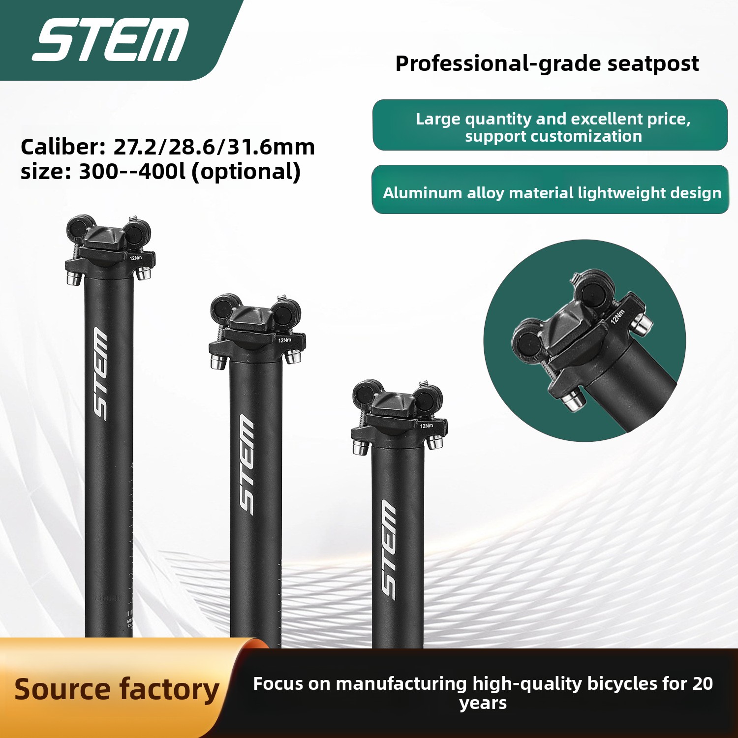 Stem Extender Tube - Tubo de Asiento de Bicicleta de