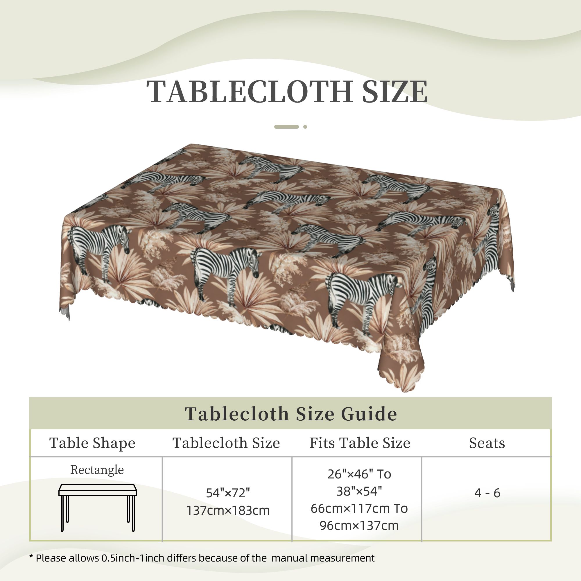 Mantel Rectangular Impermeable - Palm Leaf Dried reseña y precio