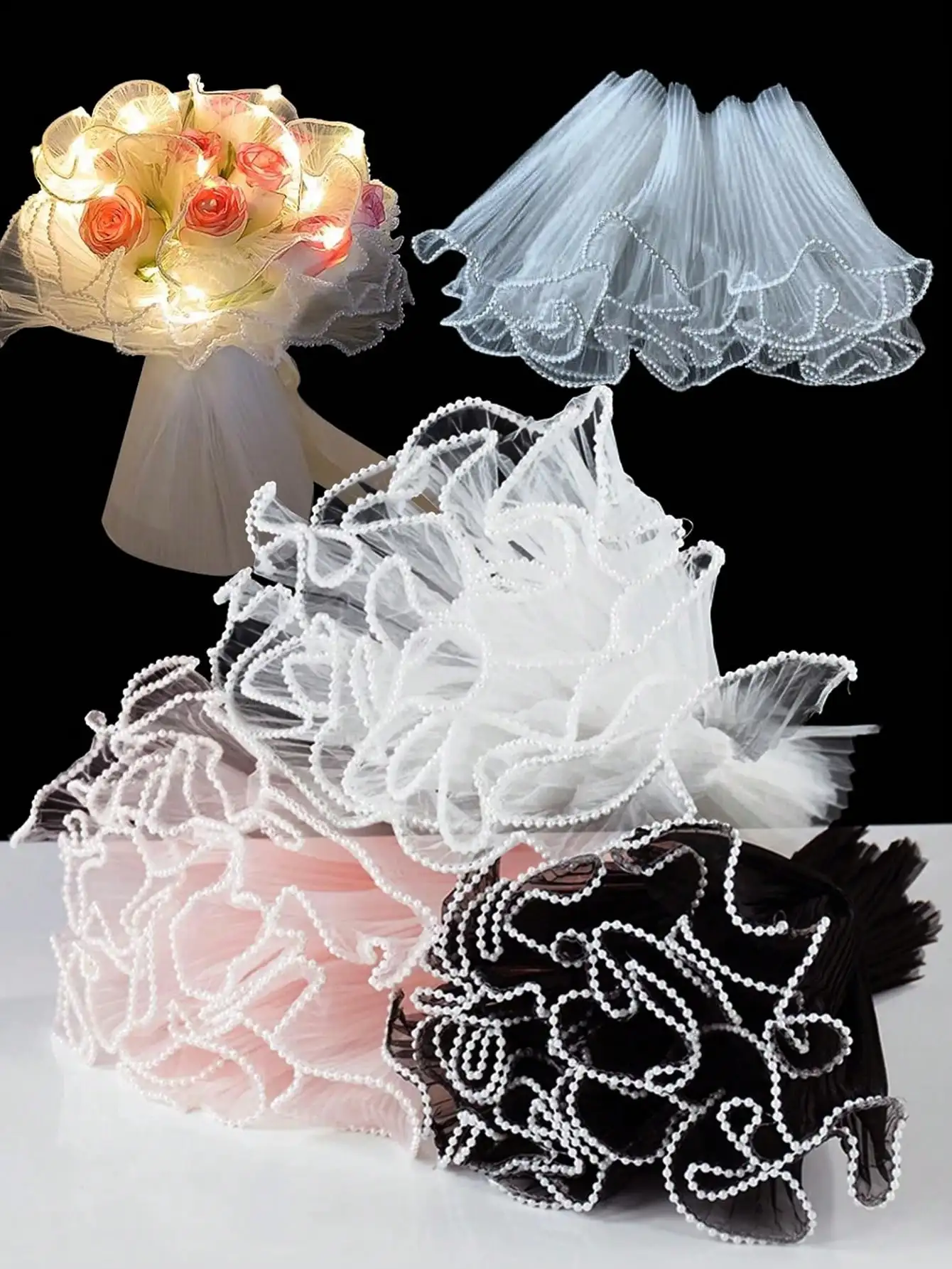 Papel de malla ondulado con bo - Ae Florist Supply reseña y precio