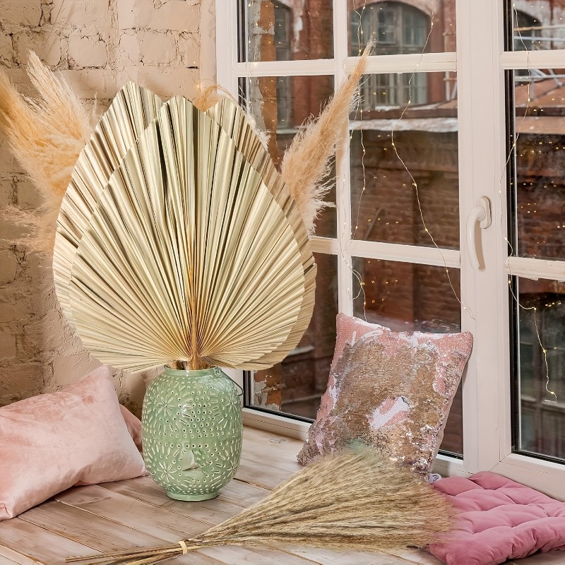 105 Piezas de Hierba de Pampas - Palm Leaf Dried reseña y precio