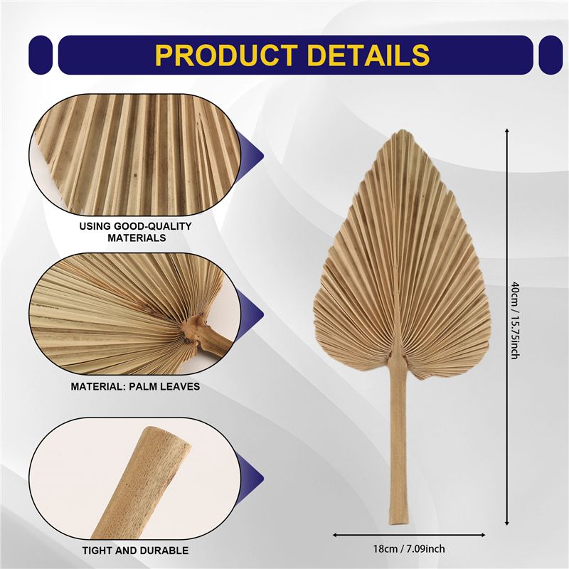 ABKO-6PCS Hojas de palma secas - Palm Leaf Dried reseña y precio